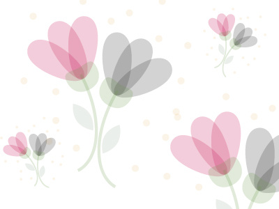 Translucent florals florals flower grey illustrator pattern pink repeat rotate translucent vector wip