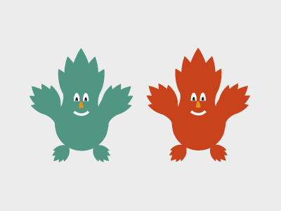 Happy fuzzy characters characters design fun fuzzy graphic vector wip