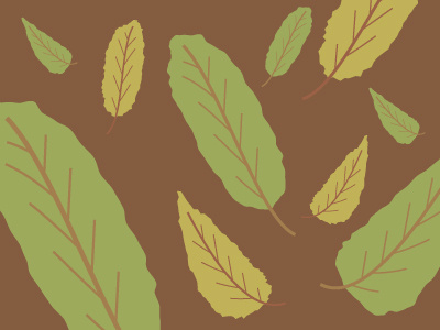 Autumn leaves autumn brown design graphic green illustrator leaf leaves seasonal stem vector
