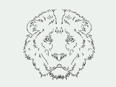 Lion lines animal design digital digital art drawing graphic illustrator lines lions vector