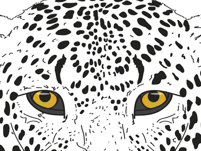 Leopard lines animals design digital art eyes graphic illustration illustrator leopard. vector observe