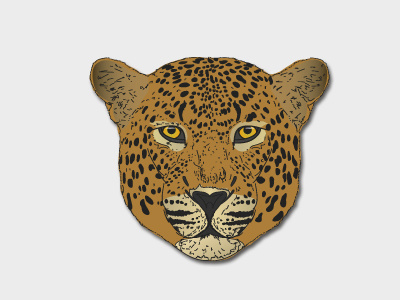 Leopard progress animal design graphics illustration leopard leopard print pattern progress vector wip