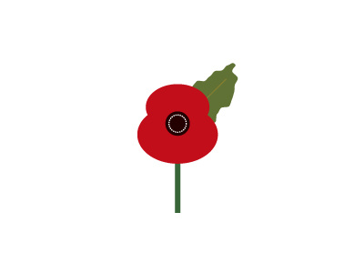 Poppy 11th day 11th hour 11th month poppy remembrance symbol vector