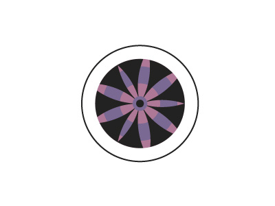 Abstract Flower art circle design digital floral flowers graphic illustrator pattern pink purple vector