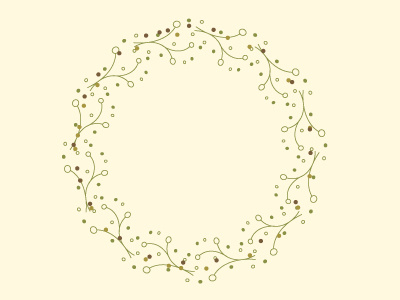 Wreath circle creative design diy graphic illustrate pattern repeat rotate vector wreath