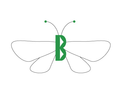 36 days of type >> B << 36days a 36daysoftype b butterfly design graphic illustrator letterb project type vector wings