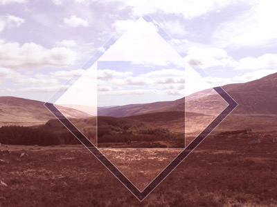Diamond Wicklow experimental geometric learning photography photoshop poly polyscape skills wicklow wip