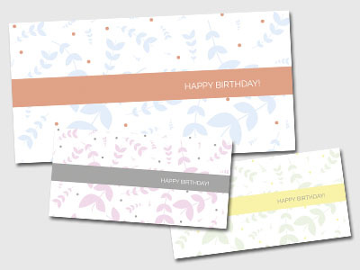 Birthday card designs