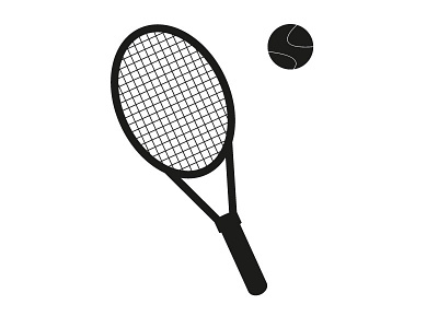 Vector Tennis racket and ball adobe illustrator ball illustration illustrator racket sport tennis