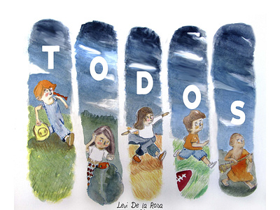 TODOS childbook children book illustration kind watercolor