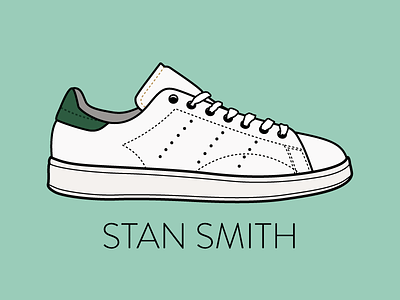 Stan Smith adidas footwear illustrator shoe stan smith