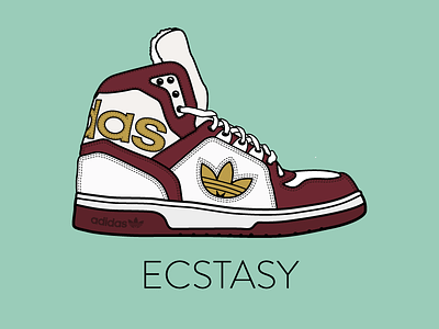 Adidas Ecstasy adidas ecstasy footwear illustrator shoe sneaker