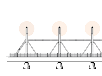Munksjöbron bridge builings illustrator jönköping munksjöbron