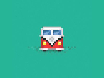 8bit VW Bus by Evan Perich on Dribbble