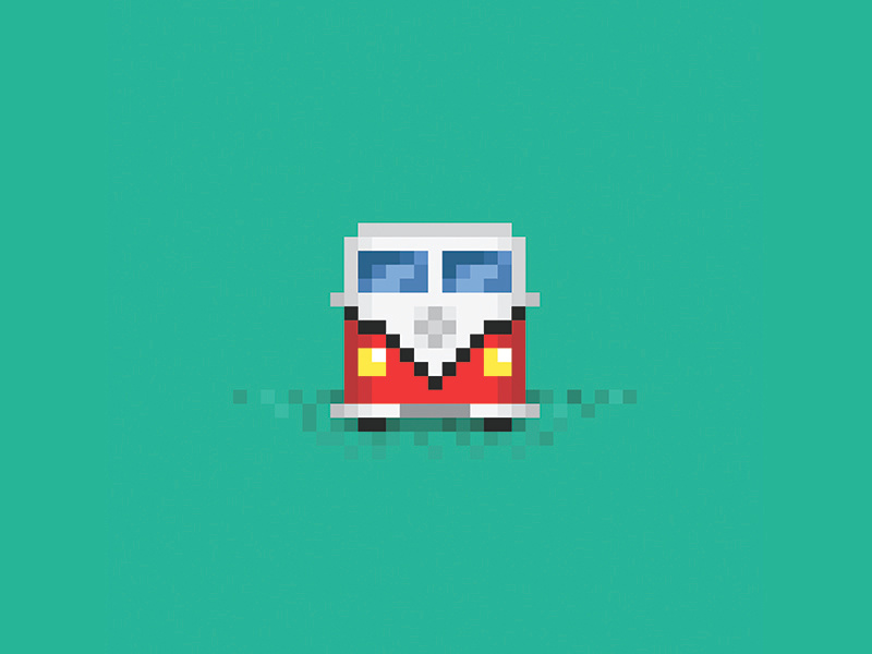 8bit VW Bus by Evan Perich on Dribbble