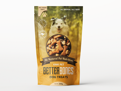 Better Bones design dog treat graphic design label design packaging