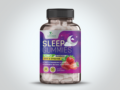 Tasty Sleep Gummies design graphic design label design packaging sleep gummies