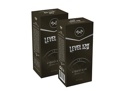 Level 120- Beard Oil beard oil design graphic design illustration label design packaging
