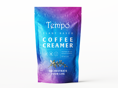 Tempo Coffee Creamer coffee coffee creamer creamer design graphic design illustration label design packaging