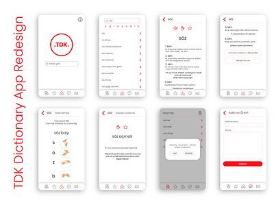 TDK Dictionary App Redesign android app design app design illustration interface ui ux