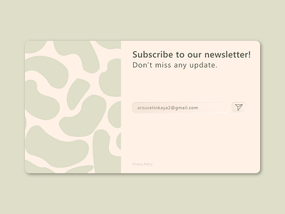 Subscribe - Daily UI 026