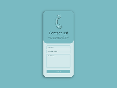 Daily UI 028 - Contact Us 028 adobe illustrator app contact us daily ui daily ui 028 dailyui dailyui28 design figma icon illustration interface light theme procreate ui ux vector