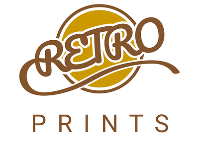 Retro Prints branding design icon illustration logo print retro vector