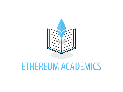 Ethereum Academics academics bitcoin block chain book branding design ethereum icon illustration logo vector