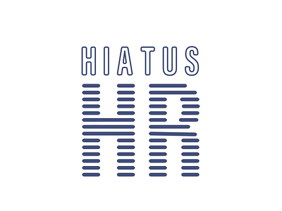 Hiatus HR blue branding design icon illustration logo vector