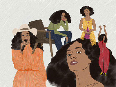 Solange Knowles illustration woman