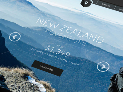 Travel Website app ipad new zealand slider thomino travel tz studios ui ux web website