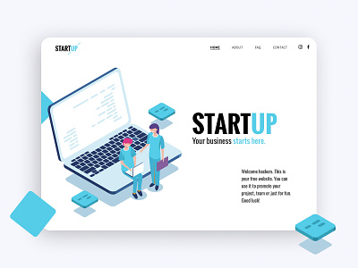 Startup Layout - ClickAi app clickai home page illustration landing page minimal startup ui ux website