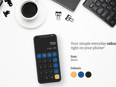(2020) Calculator UI Design android app design calculator daily ui dailyui dailyuichallenge day004 design ui