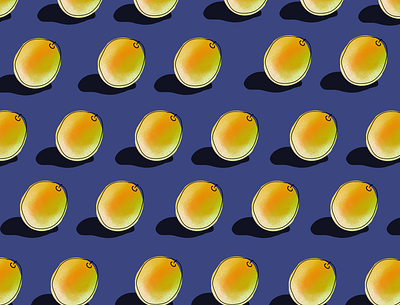 Too many mangos 🥭 digital art illustration mango procreate