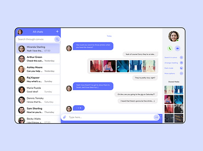 Daily UI 013 Direct Messaging app dailyui design flat minimal ui ux web