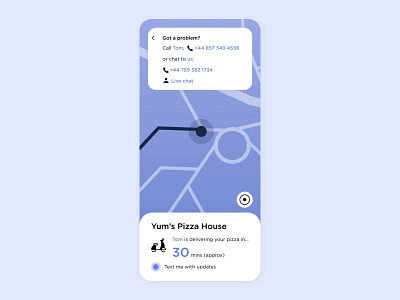 Daily UI 020 Location Tracker app dailyui design flat minimal ui ux