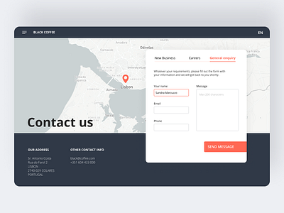 Daily UI 28 Contact Us