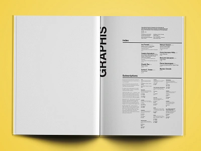 Graphis Editorial Layout design layoutdesign print publication design typography