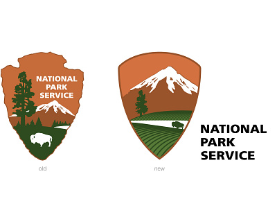 Nation Park Services logo redesign branding design graphic design identity system logo logodesign logodesigner