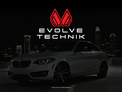 Evolve Technik Dashboard Login Screen auto black car cars dark login ui