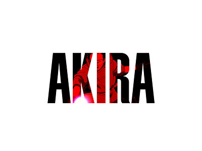 Akira akira animation anime clean design typography ui user interface