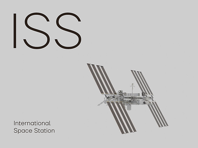 ISS - International Space Station animation clean design gray motion motion graphics nasa space typography ui user interface webdesign