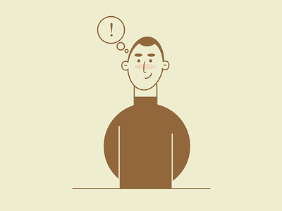 dribbble person thinking