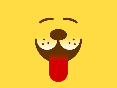 Smiling dog cartoon css css art css drawing css3 dog flat illustration illustration art minimal minimal art vector vector art