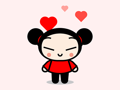 CSS Pucca cartoon character css css art css drawing css3 illustration illustration art pucca vector vector art