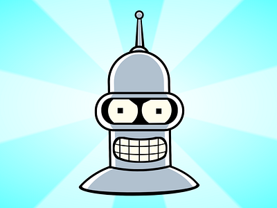 CSS Bender bender cartoon character css css art css drawing css3 futurama illustration vector