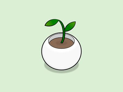 Plant sprouting cartoon css css art css drawing css3 html html css html5 illustration illustration art plant sprout sprouts vector vector art