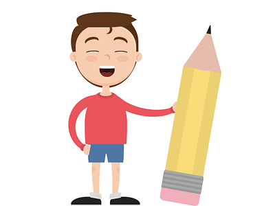 Back to school cartoon character css css art css drawing css3 html html css html5 illustration pencil student vector