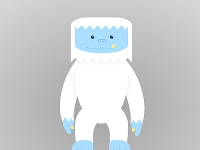 Yeti cartoon character css css art css drawing css3 html html css html5 illustration vector