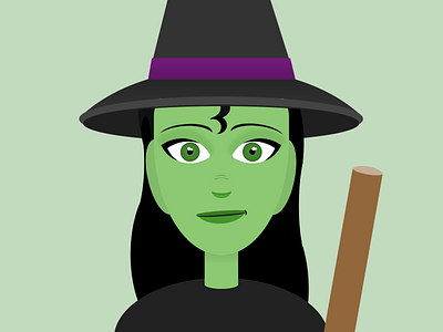CSS Witch cartoon css css art css drawing css3 halloween html html css html5 illustration vector wicked witch